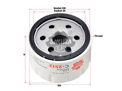 SAKURA Automotive olajszűrő - C-2512 - TothCarparts