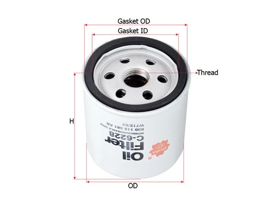 SAKURA Automotive olajszűrő - C-6228 - TothCarparts