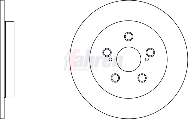 Fahren féktárcsa - FBD6651 - TothCarparts