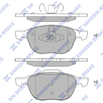 Hi-Q fékbetétkészlet, tárcsafék - SP1260(SD) - TothCarparts