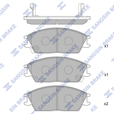 Hi-Q fékbetétkészlet, tárcsafék - SP1047(SD) - TothCarparts