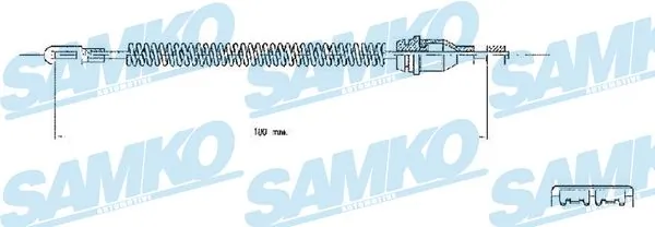 SAMKO huzal, rögzítőfék - C0543B - TothCarparts