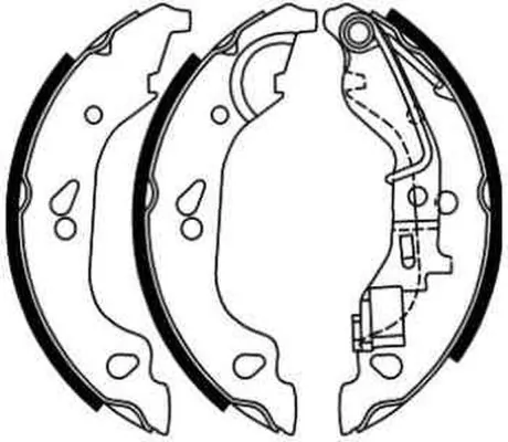 ABE fékpofakészlet - C0F019ABE - TothCarparts