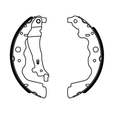 ABE fékpofakészlet - C0R031ABE - TothCarparts