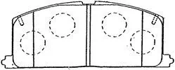AISIN fékbetétkészlet, tárcsafék - A1N034 - TothCarparts