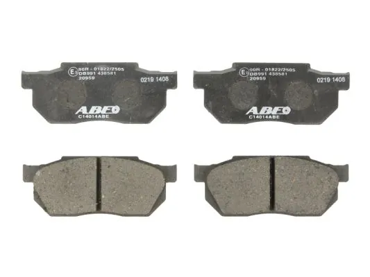 ABE fékbetétkészlet, tárcsafék - C14014ABE - TothCarparts