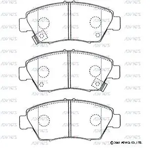 ADVICS fékbetétkészlet, tárcsafék - C1N016 - TothCarparts
