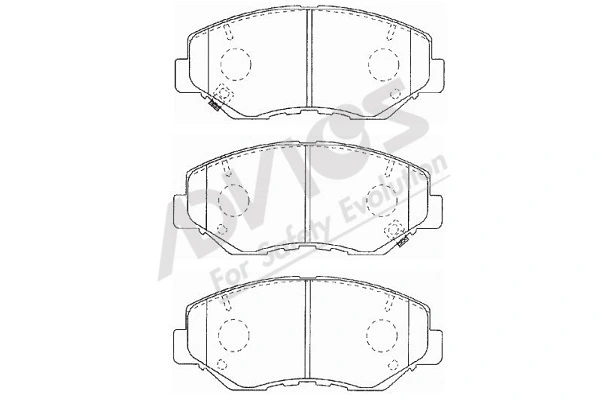 ADVICS-SEA fékbetétkészlet, tárcsafék - C1N031 - TothCarparts