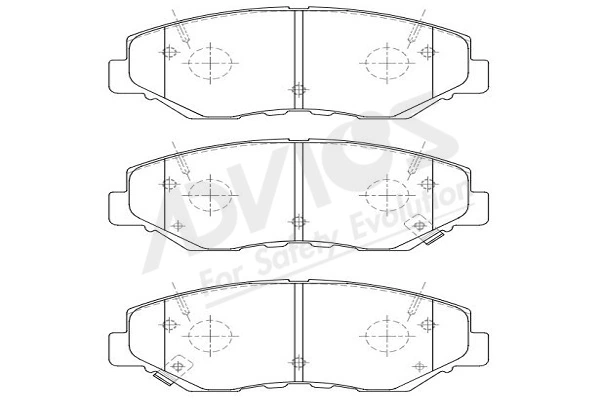 ADVICS-SEA fékbetétkészlet, tárcsafék - C1N031Y - TothCarparts