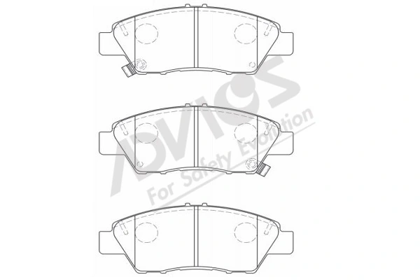 ADVICS-SEA fékbetétkészlet, tárcsafék - C1N077 - TothCarparts