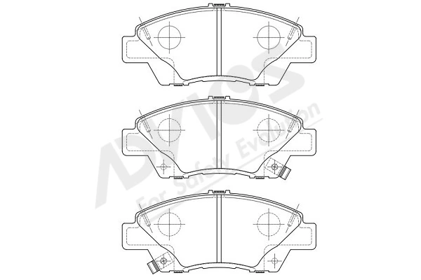 ADVICS-SEA fékbetétkészlet, tárcsafék - C1N077Y - TothCarparts