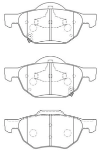 AISIN fékbetétkészlet, tárcsafék - C1N083 - TothCarparts
