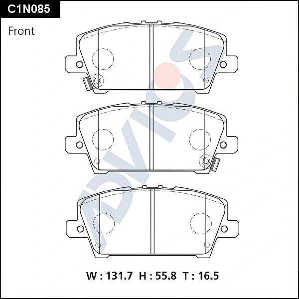 ADVICS fékbetétkészlet, tárcsafék - C1N085 - TothCarparts