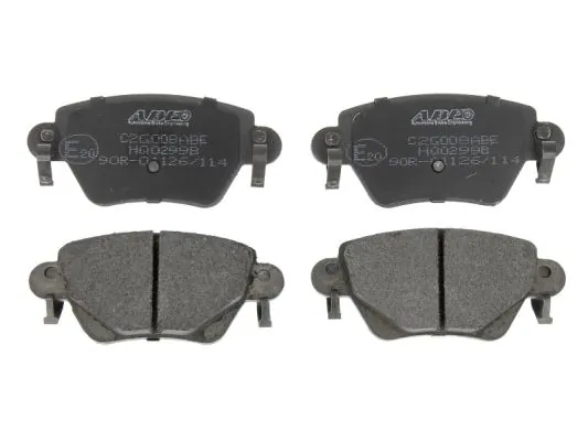ABE fékbetétkészlet, tárcsafék - C2G008ABE - TothCarparts
