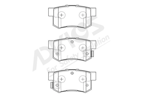 ADVICS-SEA fékbetétkészlet, tárcsafék - C2N015Y - TothCarparts