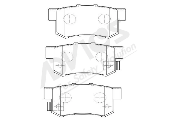 ADVICS-SEA fékbetétkészlet, tárcsafék - C2N021Y - TothCarparts