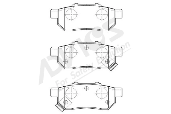 ADVICS-SEA fékbetétkészlet, tárcsafék - C2N147Y - TothCarparts