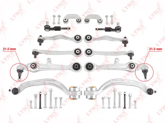 LYNXAUTO javítókészlet, keresztlengőkar - C5018LRK - TothCarparts