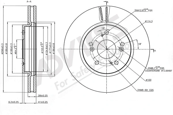 ADVICS-SEA féktárcsa - C6F270 - TothCarparts
