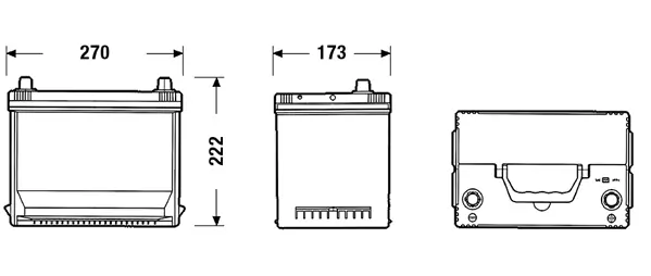 CENTRA Indító akkumulátor - CA754 - TothCarparts