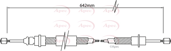 APEC huzal, rögzítőfék - CAB1350 - TothCarparts