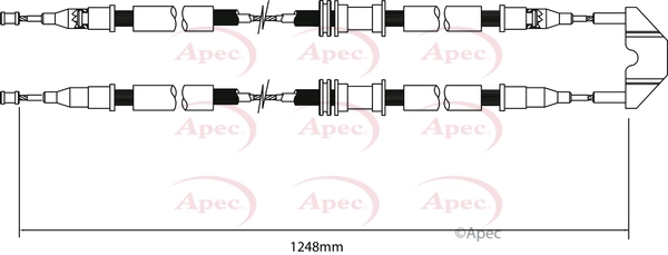 APEC huzal, rögzítőfék - CAB1450 - TothCarparts