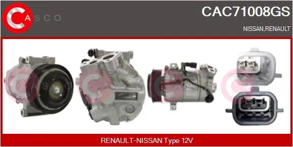CASCO kompresszor, klíma - CAC71008GS - TothCarparts