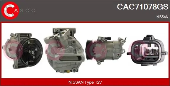 CASCO kompresszor, klíma - CAC71078GS - TothCarparts