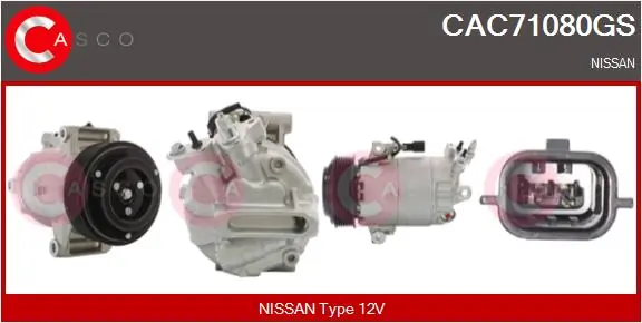 CASCO kompresszor, klíma - CAC71080GS - TothCarparts