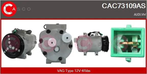 CASCO kompresszor, klíma - CAC73109AS - TothCarparts