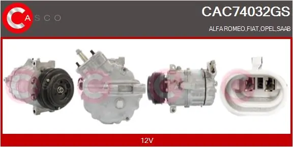 CASCO kompresszor, klíma - CAC74032GS - TothCarparts