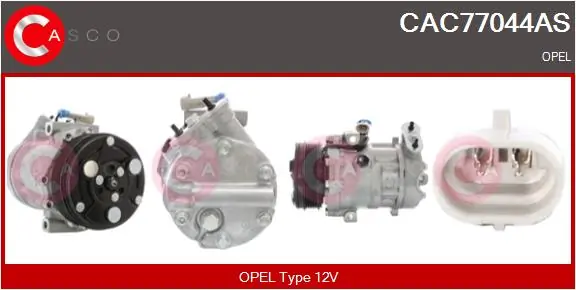 CASCO kompresszor, klíma - CAC77044AS - TothCarparts
