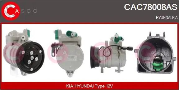 CASCO kompresszor, klíma - CAC78008AS - TothCarparts