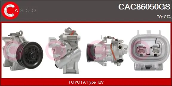 CASCO kompresszor, klíma - CAC86050GS - TothCarparts