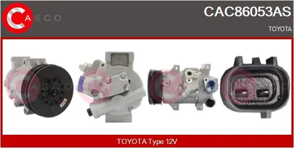 CASCO kompresszor, klíma - CAC86053AS - TothCarparts