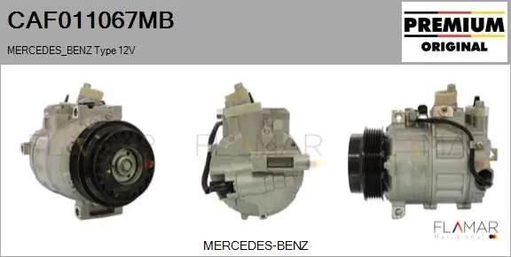 FLAMAR kompresszor, klíma - CAF011067MB - TothCarparts