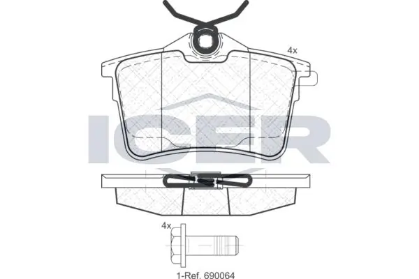 ANDEL fékbetétkészlet, tárcsafék - 181895 - TothCarparts