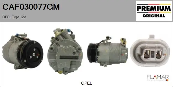 FLAMAR kompresszor, klíma - CAF030077GM - TothCarparts