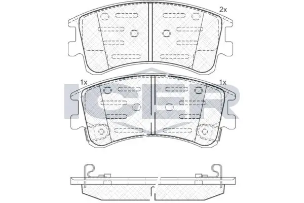 ANDEL fékbetétkészlet, tárcsafék - 181578 - TothCarparts