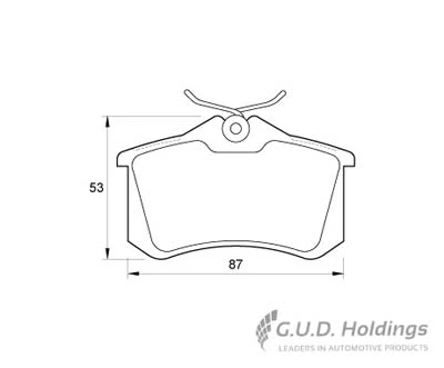 Safeline fékbetétkészlet, tárcsafék - D3658 - TothCarparts