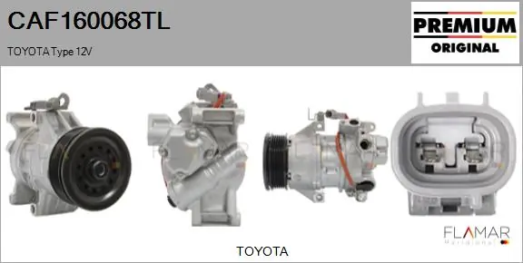FLAMAR kompresszor, klíma - CAF160068TL - TothCarparts