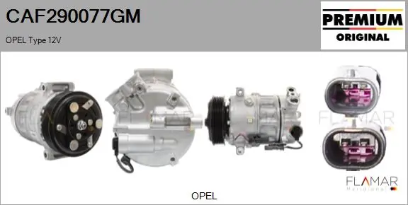 FLAMAR kompresszor, klíma - CAF290077GM - TothCarparts