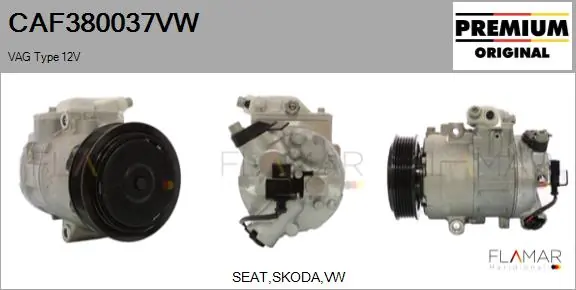 FLAMAR kompresszor, klíma - CAF380037VW - TothCarparts