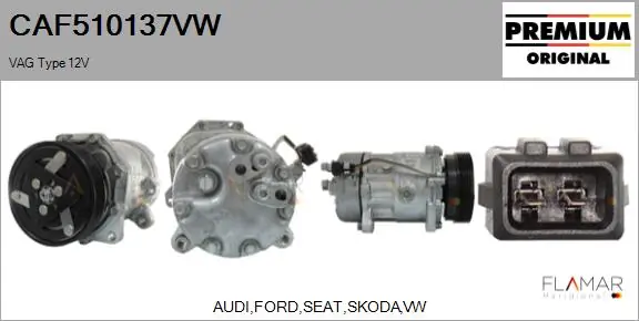 FLAMAR kompresszor, klíma - CAF510137VW - TothCarparts