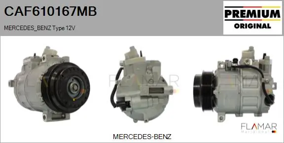 FLAMAR kompresszor, klíma - CAF610167MB - TothCarparts