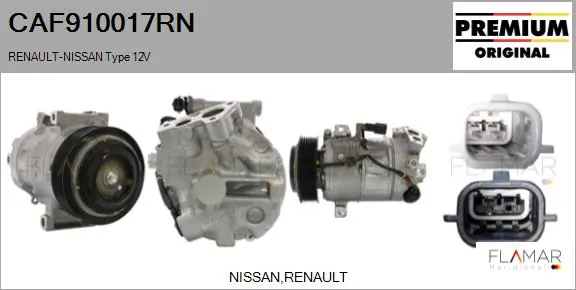 FLAMAR kompresszor, klíma - CAF910017RN - TothCarparts