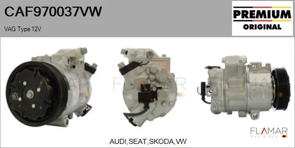 FLAMAR kompresszor, klíma - CAF970037VW - TothCarparts