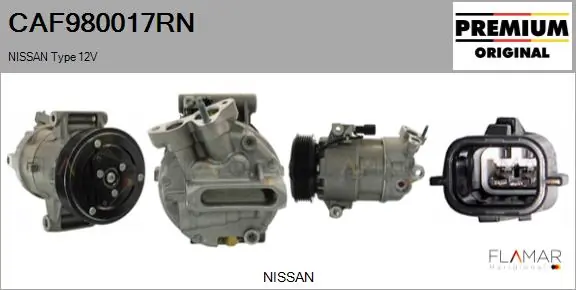 FLAMAR kompresszor, klíma - CAF980017RN - TothCarparts