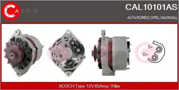 CASCO generátor - CAL10101AS - TothCarparts