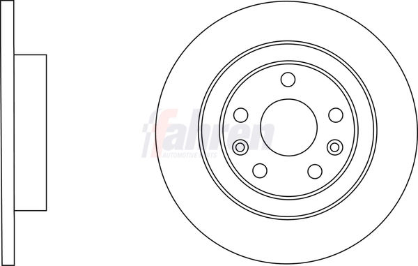 Fahren féktárcsa - FBD6715 - TothCarparts